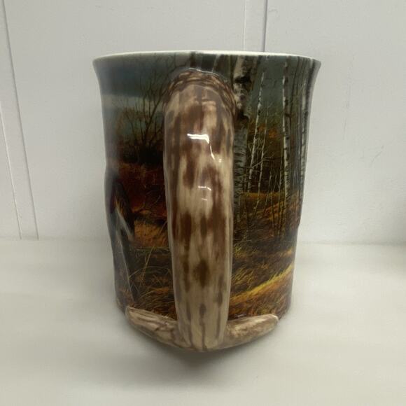 The Birch Line Coffee Mug Cup Wild Wings 2006 Terry Redlin Embossed Deer - As Is - Picture 5 of 9